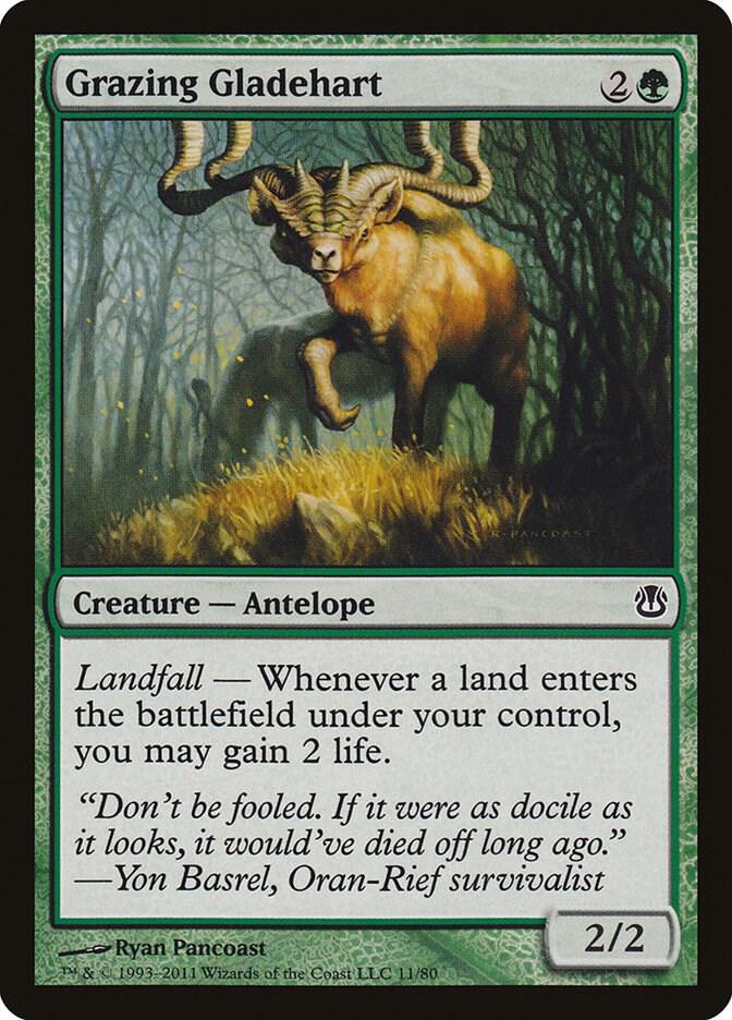 Grazing Gladehart 11 (Duel Decks: Ajani vs. Nicol Bolas)  | Good Games Adelaide SA