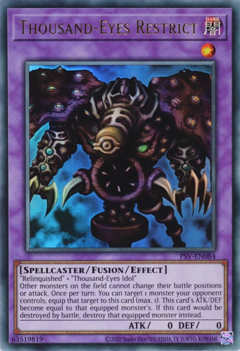 Thousand-Eyes Restrict (25th Anniversary) [PSV-EN084] Ultra Rare | Good Games Adelaide SA