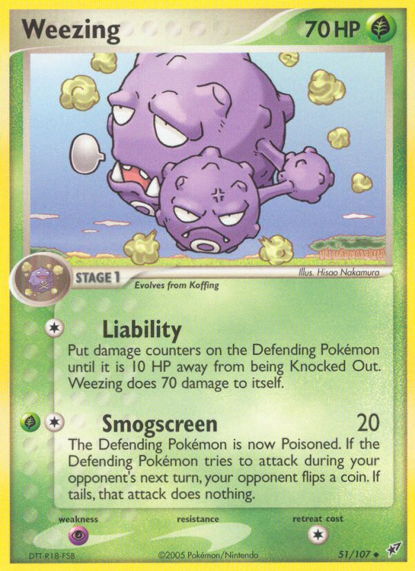 Weezing (51/107) [EX: Deoxys] | Good Games Adelaide SA