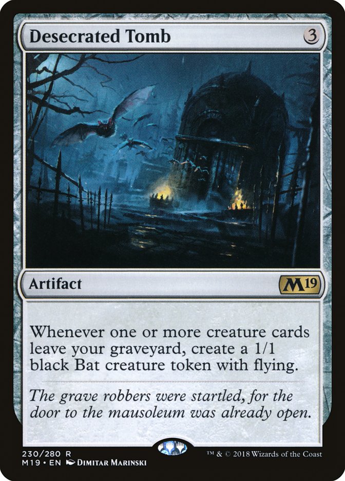 Desecrated Tomb 230 (Core Set 2019)  - Foil | Good Games Adelaide SA