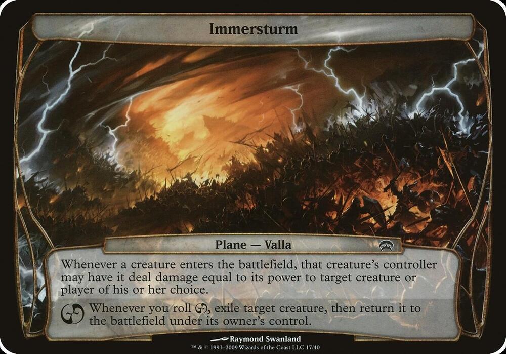 Immersturm Planechase  (Oversize Cards)  | Good Games Adelaide SA