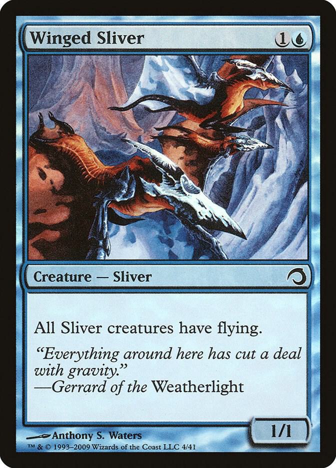 Winged Sliver 4 (Premium Deck Series: Slivers)  - Foil | Good Games Adelaide SA