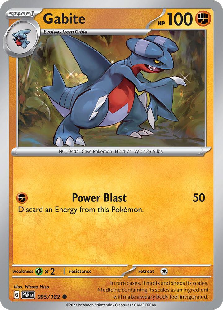 Gabite 095/182 (SV04: Paradox Rift)  - Reverse Holofoil | Good Games Adelaide SA