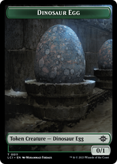 Dinosaur Egg // Dinosaur (0010) Double-Sided Token [The Lost Caverns of Ixalan Tokens] | Good Games Adelaide SA