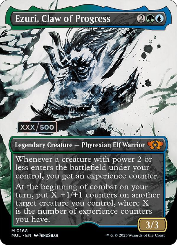 Ezuri, Claw of Progress Serialized 168 (March of the Machine: Multiverse Legends)  - Double Rainbow Foil | Good Games Adelaide SA