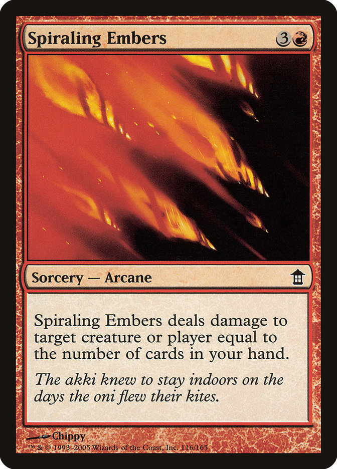 Spiraling Embers 116 (Saviors of Kamigawa)  | Good Games Adelaide SA