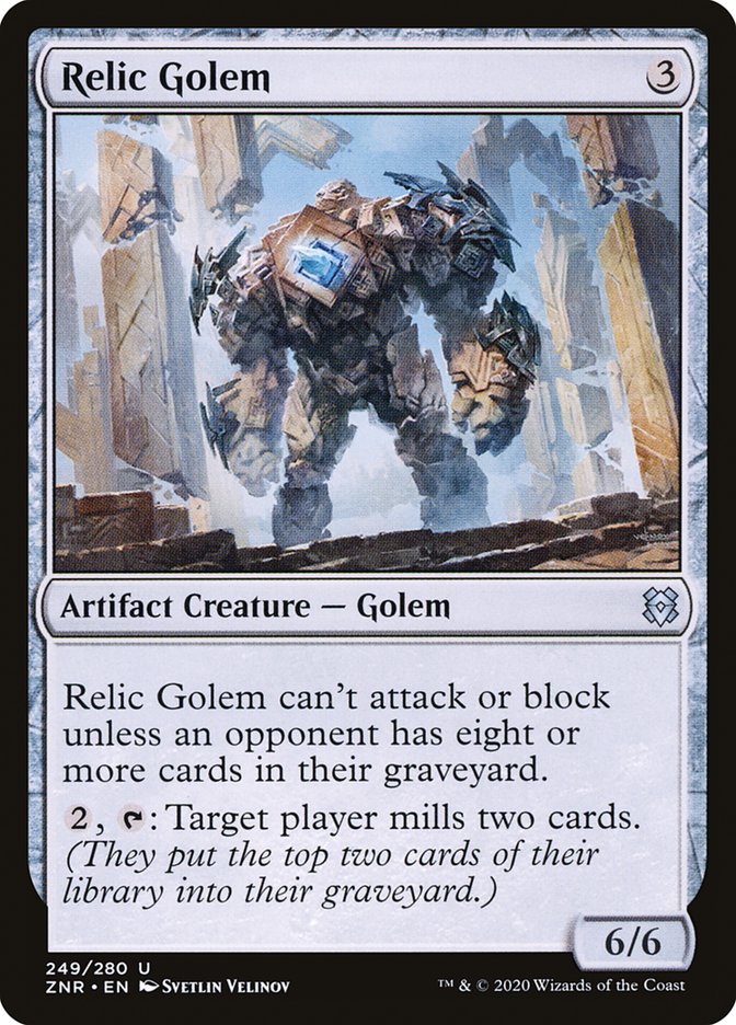 Relic Golem 249/280 (Zendikar Rising)  - Foil | Good Games Adelaide SA