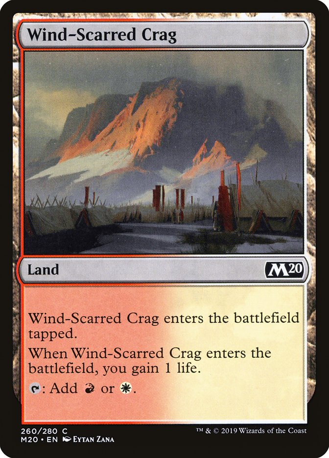 Wind-Scarred Crag [Core Set 2020] | Good Games Adelaide SA