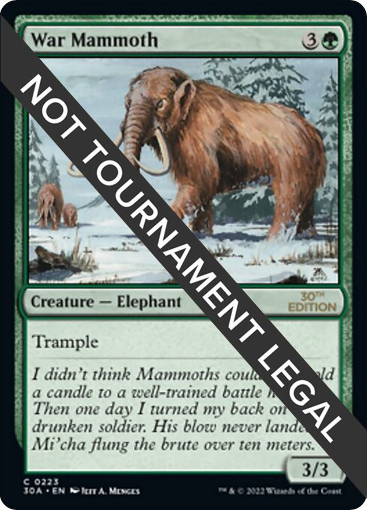 War Mammoth 223/594 (30th Anniversary Edition)  | Good Games Adelaide SA