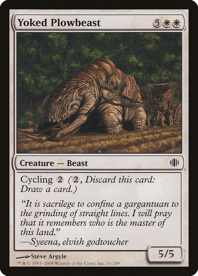 Yoked Plowbeast 31 (Shards of Alara)  - Foil | Good Games Adelaide SA