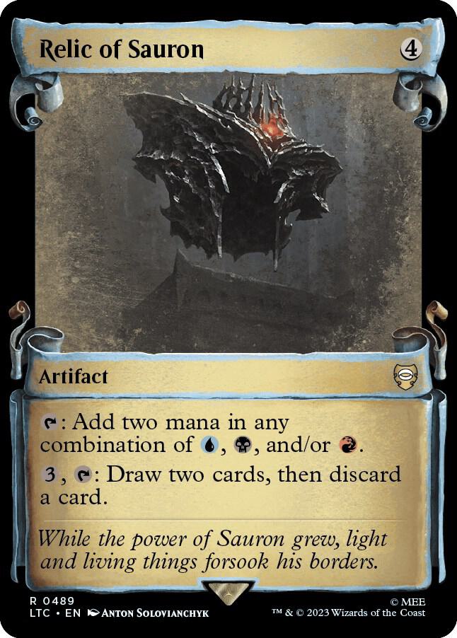 Relic of Sauron 489 (Commander: The Lord of the Rings: Tales of Middle-earth)  - Showcase Scroll Foil | Good Games Adelaide SA