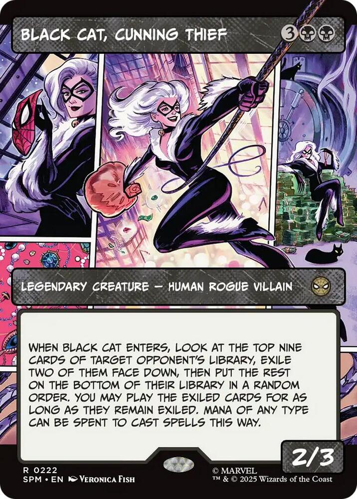 Black Cat, Cunning Thief 222/198 (Marvel's Spider-Man)  - Showcase | Good Games Adelaide SA