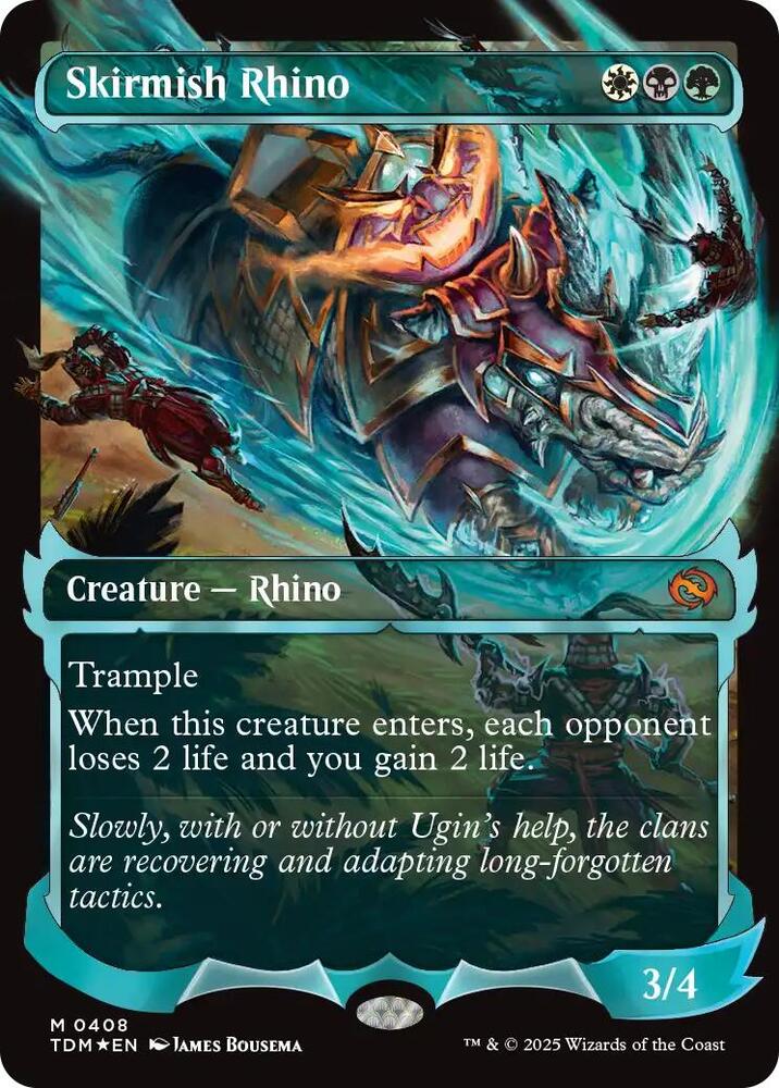 Skirmish Rhino 408 (Tarkir: Dragonstorm)  - Foil | Good Games Adelaide SA