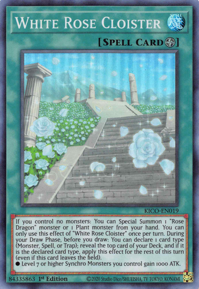 White Rose Cloister (Super Rare) [KICO-EN019] Super Rare | Good Games Adelaide SA