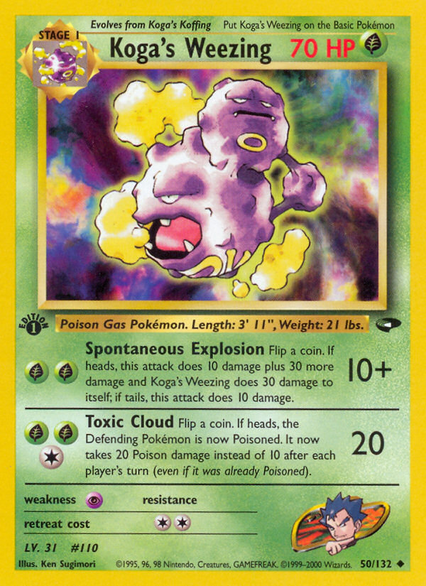 Koga's Weezing (50/132) [Gym Challenge 1st Edition] | Good Games Adelaide SA