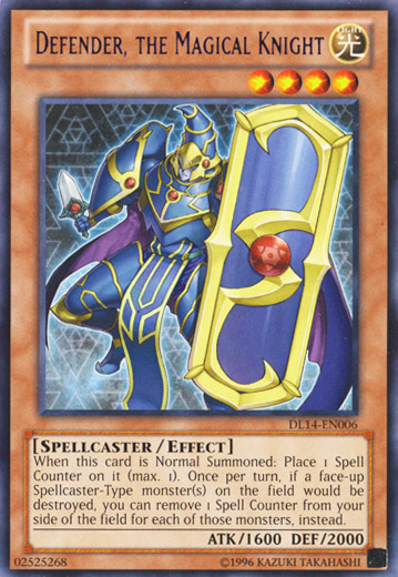 Defender, the Magical Knight (Purple) [DL14-EN006] Rare | Good Games Adelaide SA