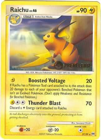 Raichu (27/99) (Prerelease Promo) [Nintendo: Black Star Promos] | Good Games Adelaide SA