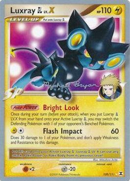Luxray GL LV.X (109/111) (Happy Luck - Mychael Bryan) [World Championships 2010] | Good Games Adelaide SA