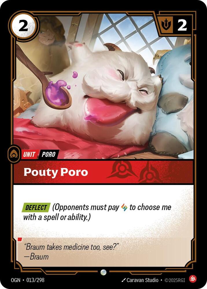Pouty Poro 013/298 (Origins)  | Good Games Adelaide SA