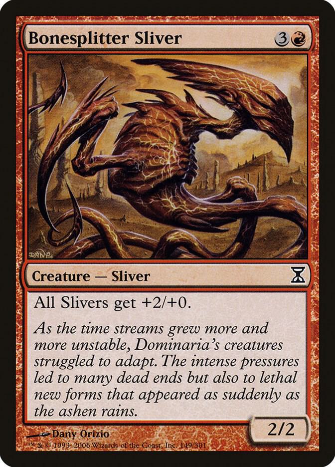 Bonesplitter Sliver 149 (Time Spiral)  - Foil | Good Games Adelaide SA