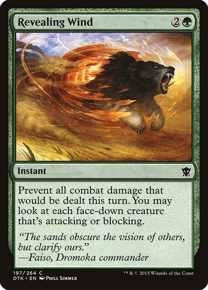 Revealing Wind 197 (Dragons of Tarkir)  - Foil | Good Games Adelaide SA