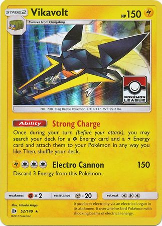 Vikavolt (52/149) (League Promo) [Sun & Moon: Base Set] | Good Games Adelaide SA