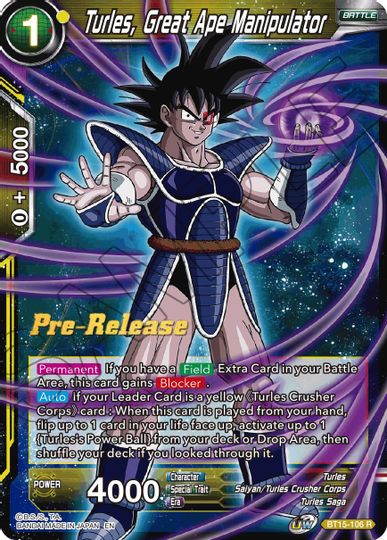 Turles, Great Ape Manipulator (BT15-106) [Saiyan Showdown Prerelease Promos] | Good Games Adelaide SA