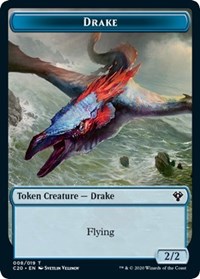 Drake // Insect (018) Double-sided Token [Commander 2020 Tokens] | Good Games Adelaide SA