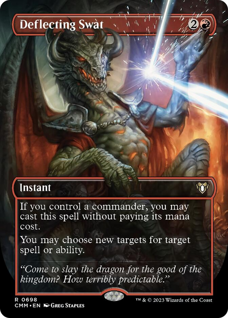 Deflecting Swat (Borderless Alternate Art) [Commander Masters] | Good Games Adelaide SA