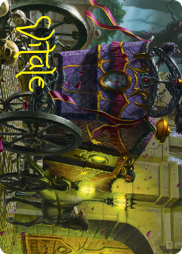 Honeymoon Hearse Art Card (Gold-Stamped Signature) [Innistrad: Crimson Vow Art Series] | Good Games Adelaide SA