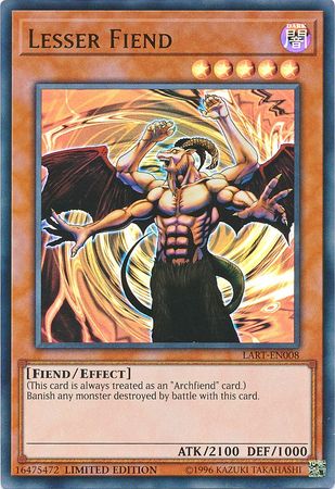 Lesser Fiend [LART-EN008] Ultra Rare | Good Games Adelaide SA
