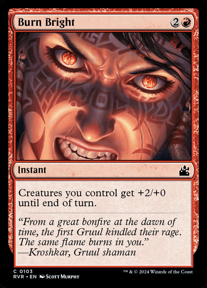Burn Bright 103 (Ravnica Remastered)  - Foil | Good Games Adelaide SA