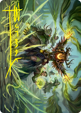 Witherbloom Command Art Card (Gold-Stamped Signature) [Strixhaven: School of Mages Art Series] | Good Games Adelaide SA