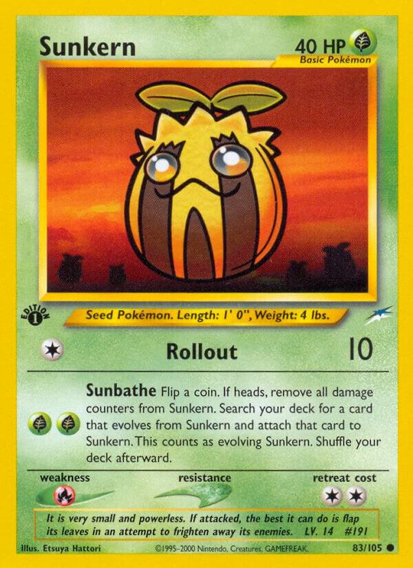 Sunkern 083/105 (Neo Destiny)  - 1st Edition | Good Games Adelaide SA