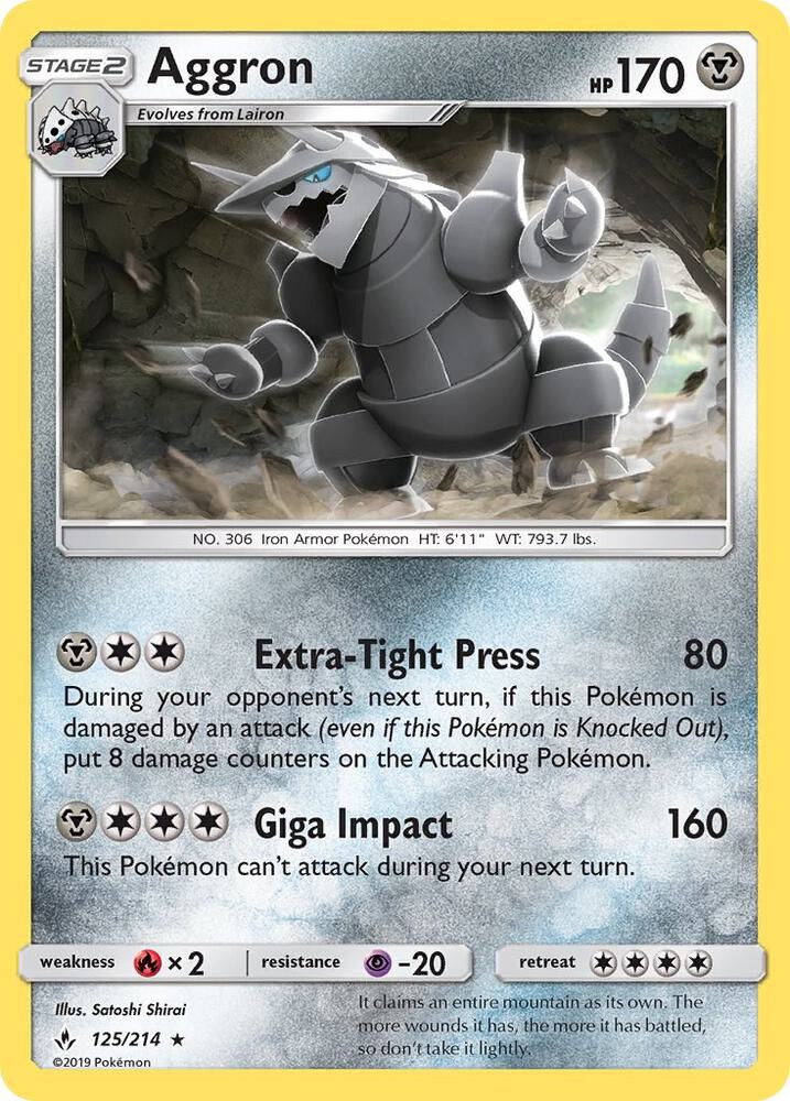 Aggron 125/214 (SM - Unbroken Bonds)  | Good Games Adelaide SA