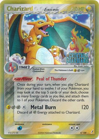 Charizard (4/100) (Delta Species) (Stamped) [EX: Crystal Guardians] | Good Games Adelaide SA