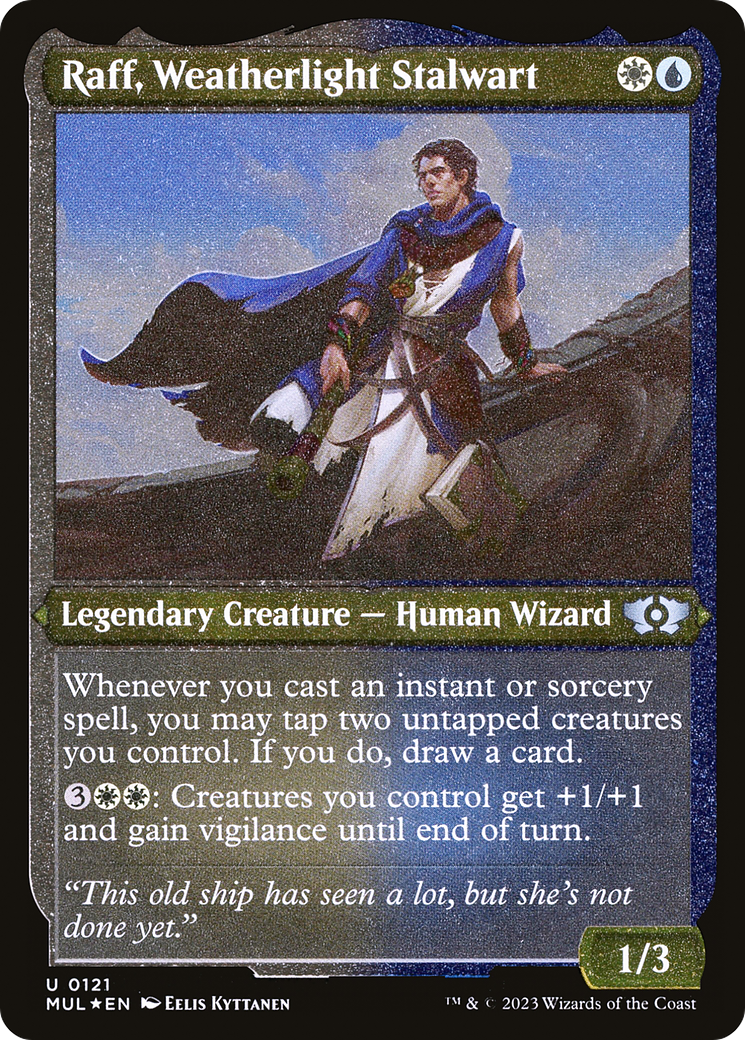 Raff, Weatherlight Stalwart (Foil Etched) [Multiverse Legends] | Good Games Adelaide SA