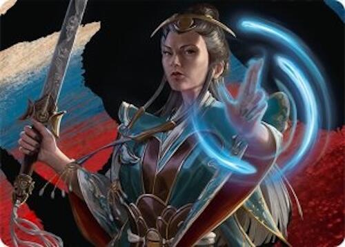 Narset Jeskai Waymaster Art Card 44 54 44 (Art Series: Tarkir: Dragonstorm)  | Good Games Adelaide SA