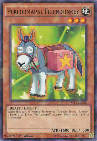 Performapal Friendonkey [SP15-EN026] Shatterfoil Rare | Good Games Adelaide SA