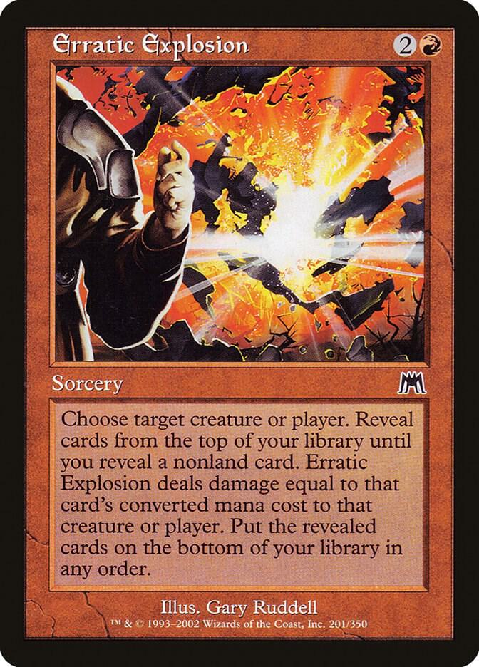 Erratic Explosion 201 (Onslaught)  - Foil | Good Games Adelaide SA