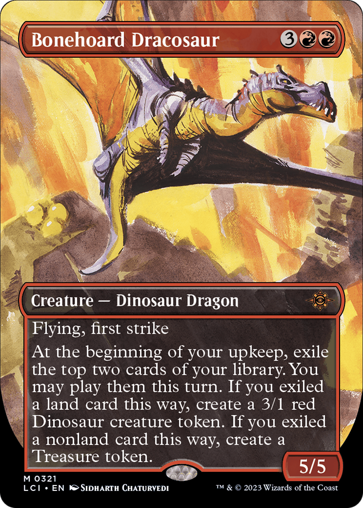 Bonehoard Dracosaur (Borderless) [The Lost Caverns of Ixalan] | Good Games Adelaide SA