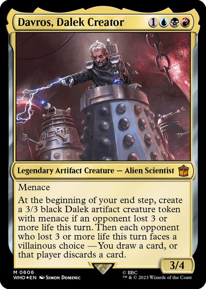 Davros Dalek Creator Surge Foil 606 (Universes Beyond: Doctor Who)  - Foil | Good Games Adelaide SA