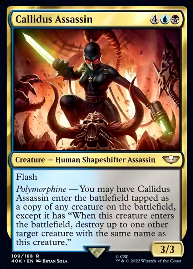 Callidus Assassin (Surge Foil) [Universes Beyond: Warhammer 40,000] | Good Games Adelaide SA