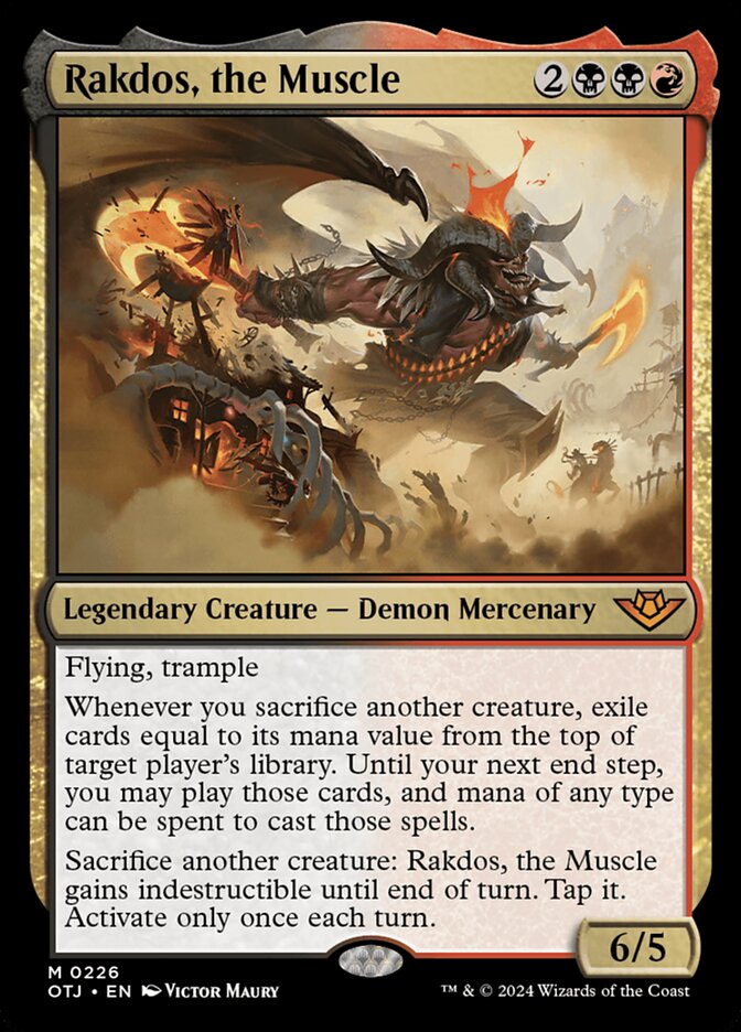 Rakdos, the Muscle 226/286 (Outlaws of Thunder Junction)  - Foil | Good Games Adelaide SA