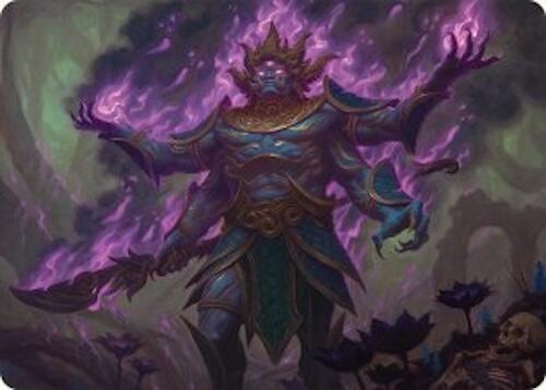 Rot Curse Rakshasa Art Card 13 54 13 (Art Series: Tarkir: Dragonstorm)  | Good Games Adelaide SA
