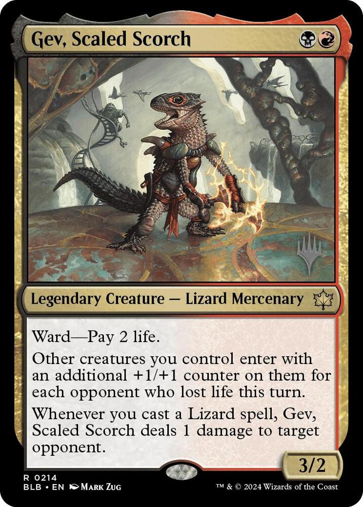 Gev Scaled Scorch 214 (Promo Pack: Bloomburrow)  - Foil | Good Games Adelaide SA
