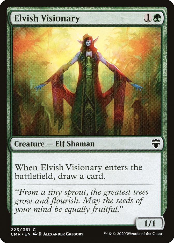 Elvish Visionary 223 (Commander Legends)  - Foil | Good Games Adelaide SA