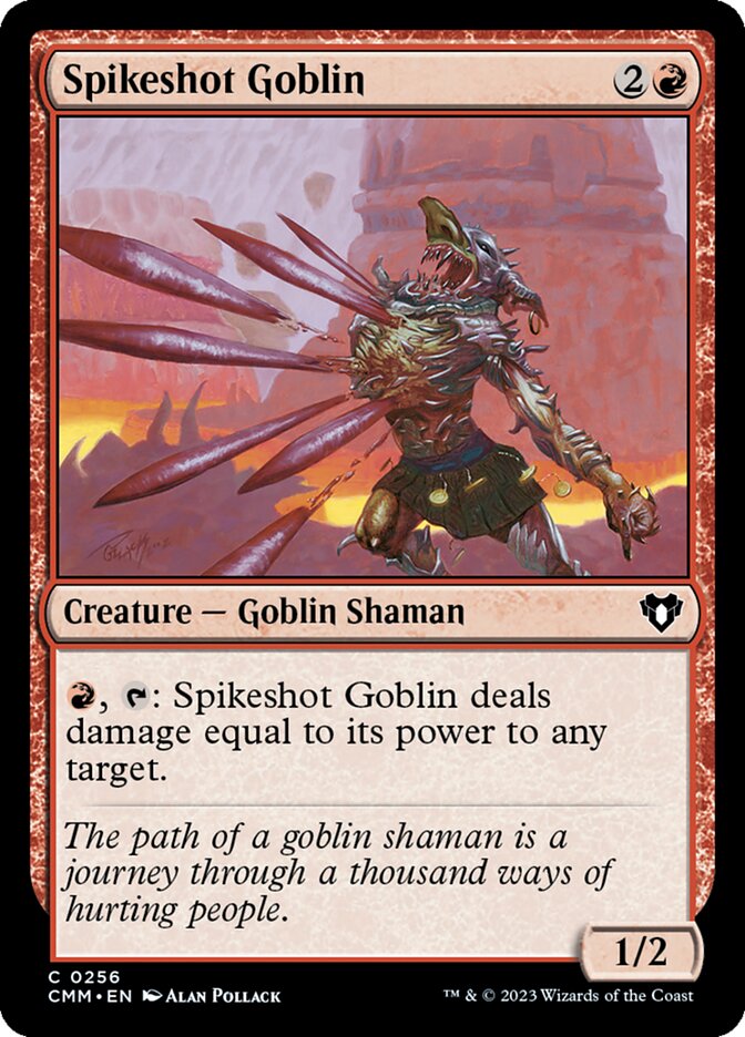 Spikeshot Goblin 256 (Commander Masters)  - Foil | Good Games Adelaide SA
