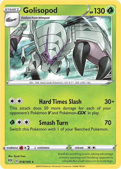 Golisopod 018/189 (SWSH03: Darkness Ablaze)  - Holofoil | Good Games Adelaide SA
