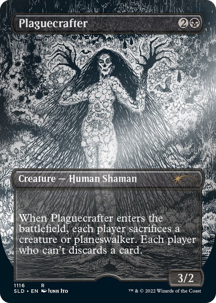 Plaguecrafter Borderless Foil Etched 1116 (Secret Lair Drop Series)  - Foil | Good Games Adelaide SA
